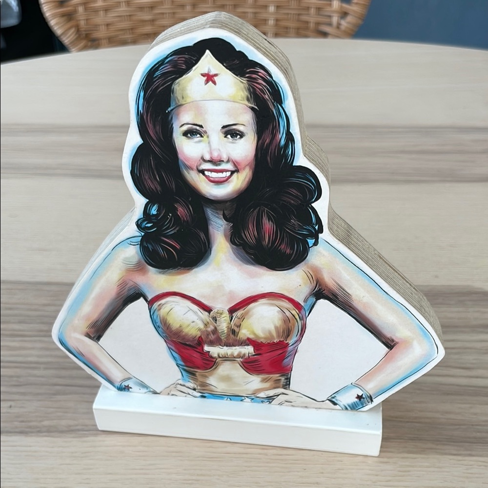 Cultural Standees by Lucky Jackson.  Wonderwoman.